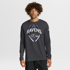 Baltimore Ravens Primetime Legend Icon Performance Long Sleeve T-Shirt Anthracite