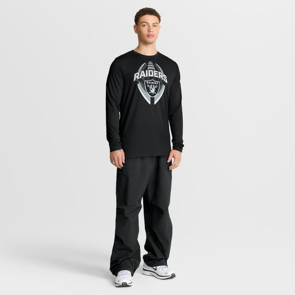 Las Vegas Raiders Primetime Legend Icon Performance Long Sleeve T-Shirt Black