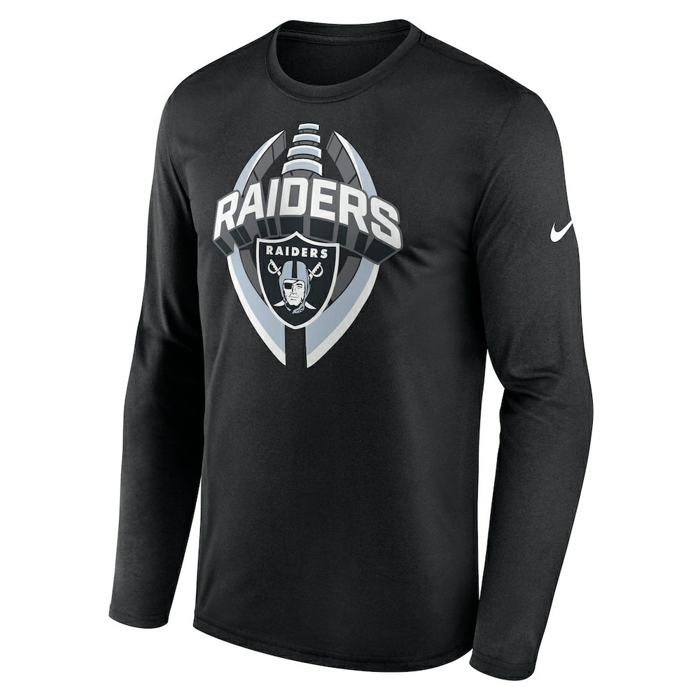 Las Vegas Raiders Primetime Legend Icon Performance Long Sleeve T-Shirt Black