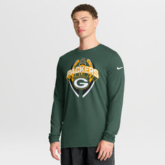 Green Bay Packers Primetime Legend Icon Performance Long Sleeve T-Shirt Green