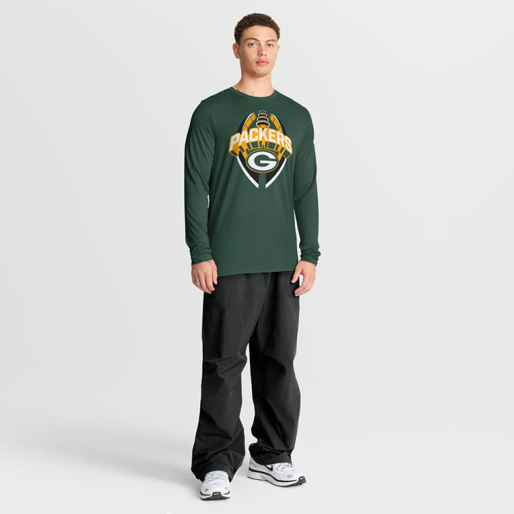 Green Bay Packers Primetime Legend Icon Performance Long Sleeve T-Shirt Green