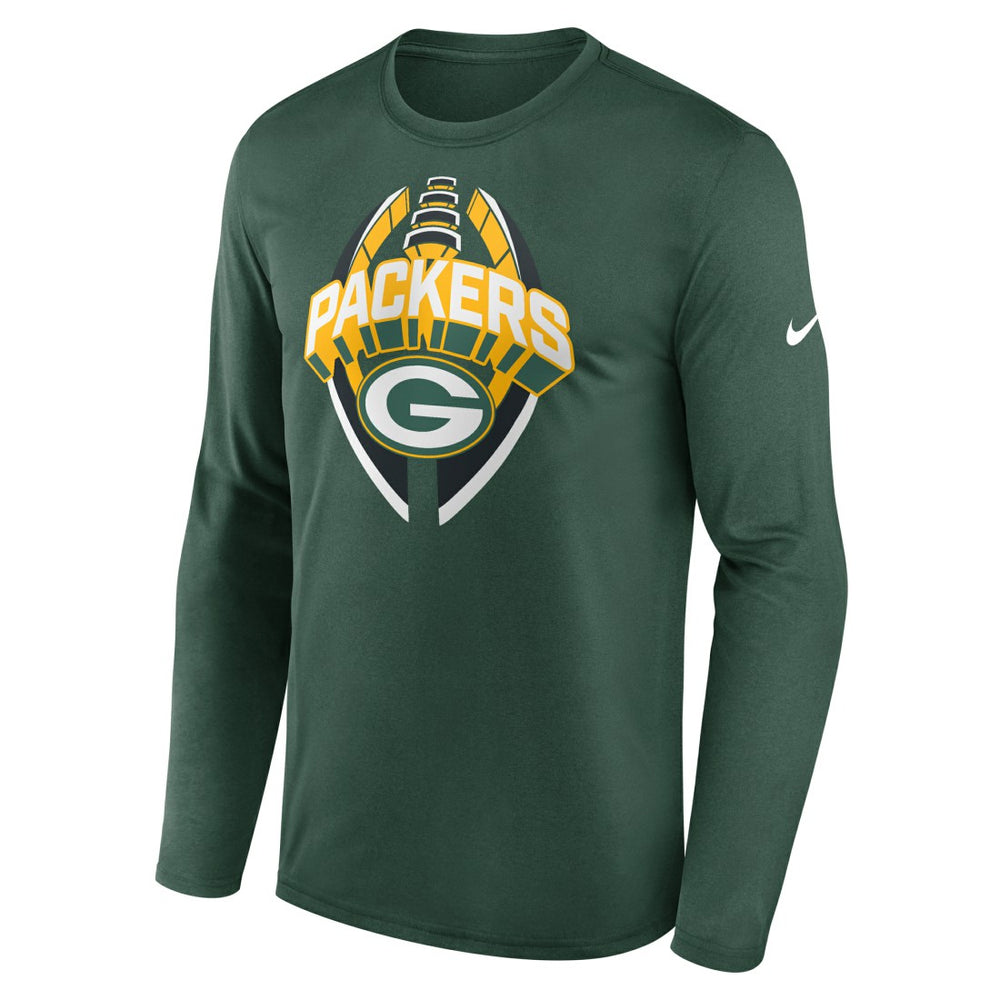 Green Bay Packers Primetime Legend Icon Performance Long Sleeve T-Shirt Green
