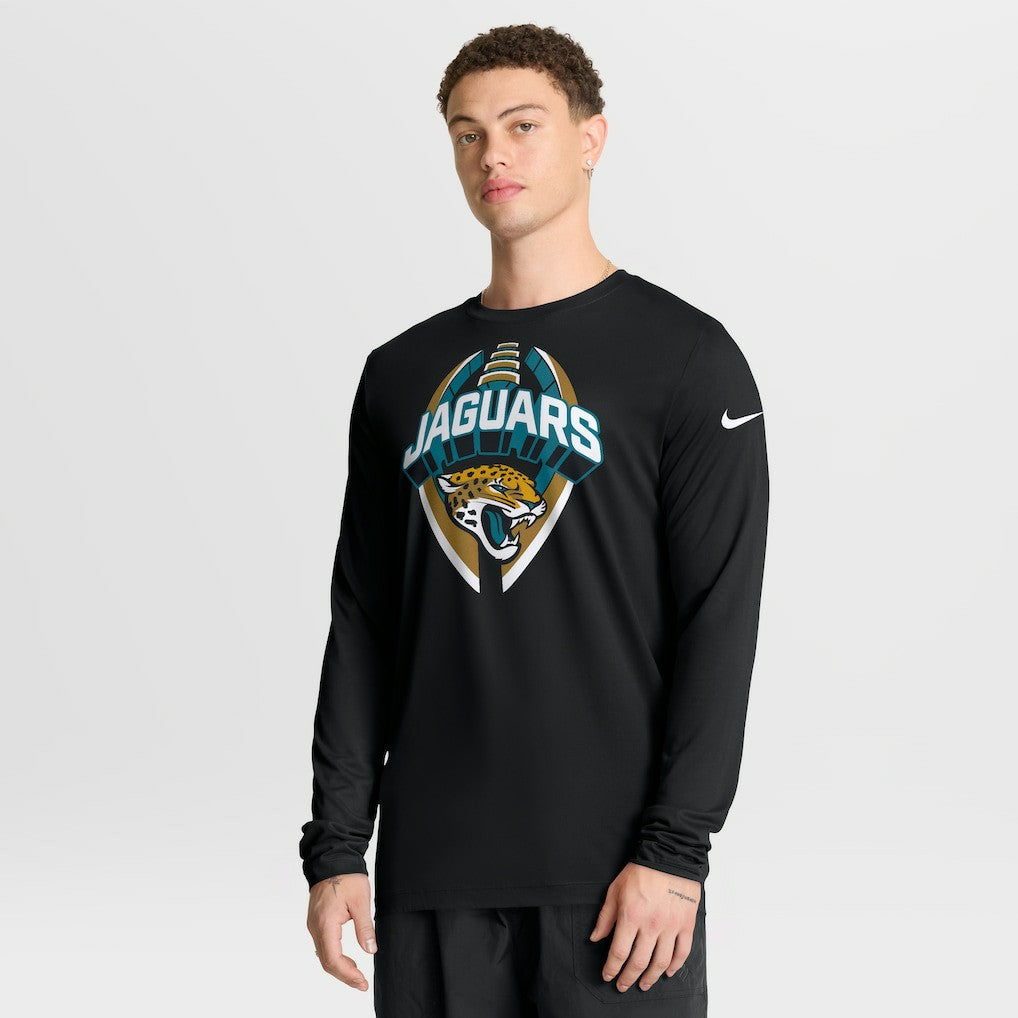 Jacksonville Jaguars Primetime Legend Icon Performance Long Sleeve T-Shirt Black