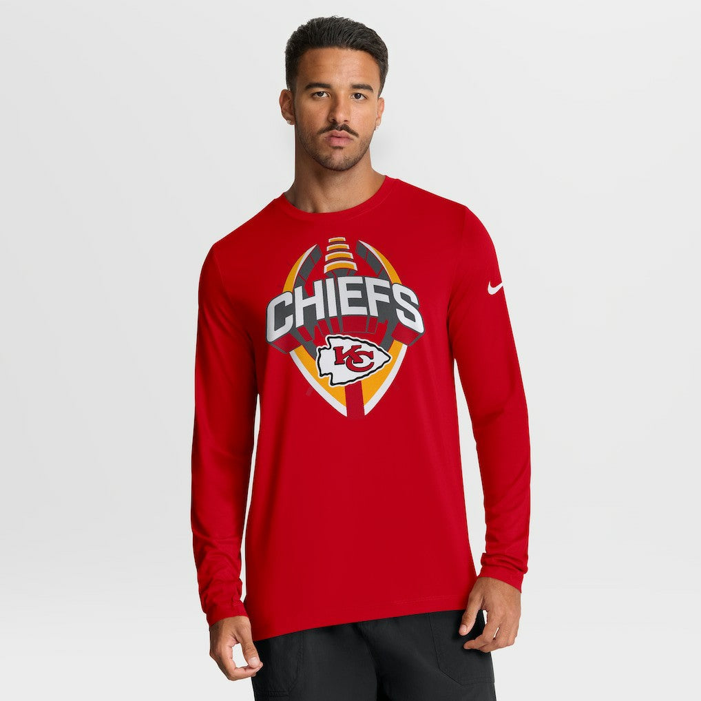 Kansas City Chiefs Primetime Legend Icon Performance Long Sleeve T-Shirt Red