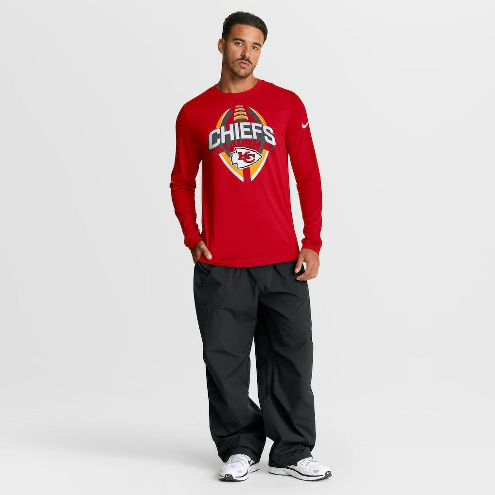 Kansas City Chiefs Primetime Legend Icon Performance Long Sleeve T-Shirt Red