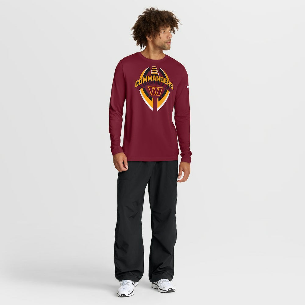 Washington Commanders Primetime Legend Icon Performance Long Sleeve T-Shirt Burgundy