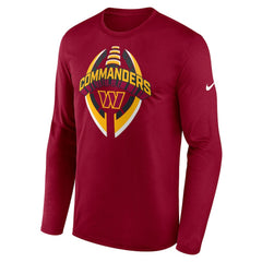 Washington Commanders Primetime Legend Icon Performance Long Sleeve T-Shirt Burgundy