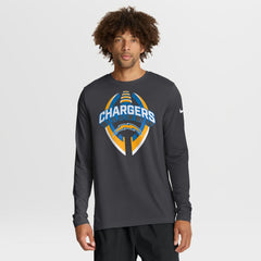 Los Angeles Chargers Primetime Legend Icon Performance Long Sleeve T-Shirt Anthracite