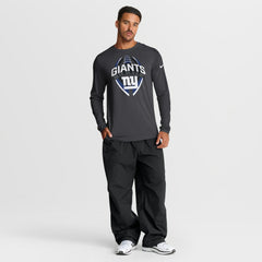 New York Giants Primetime Legend Icon Performance Long Sleeve T-Shirt Anthracite