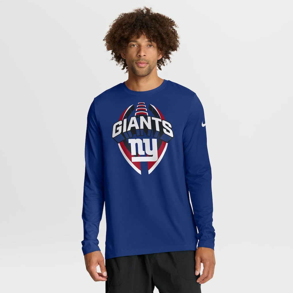 New York Giants Primetime Legend Icon Performance Long Sleeve T-Shirt Royal