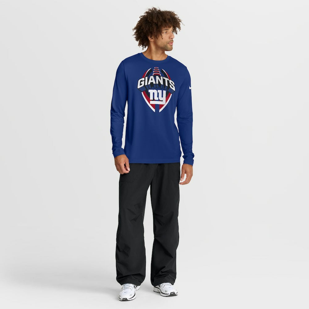 New York Giants Primetime Legend Icon Performance Long Sleeve T-Shirt Royal