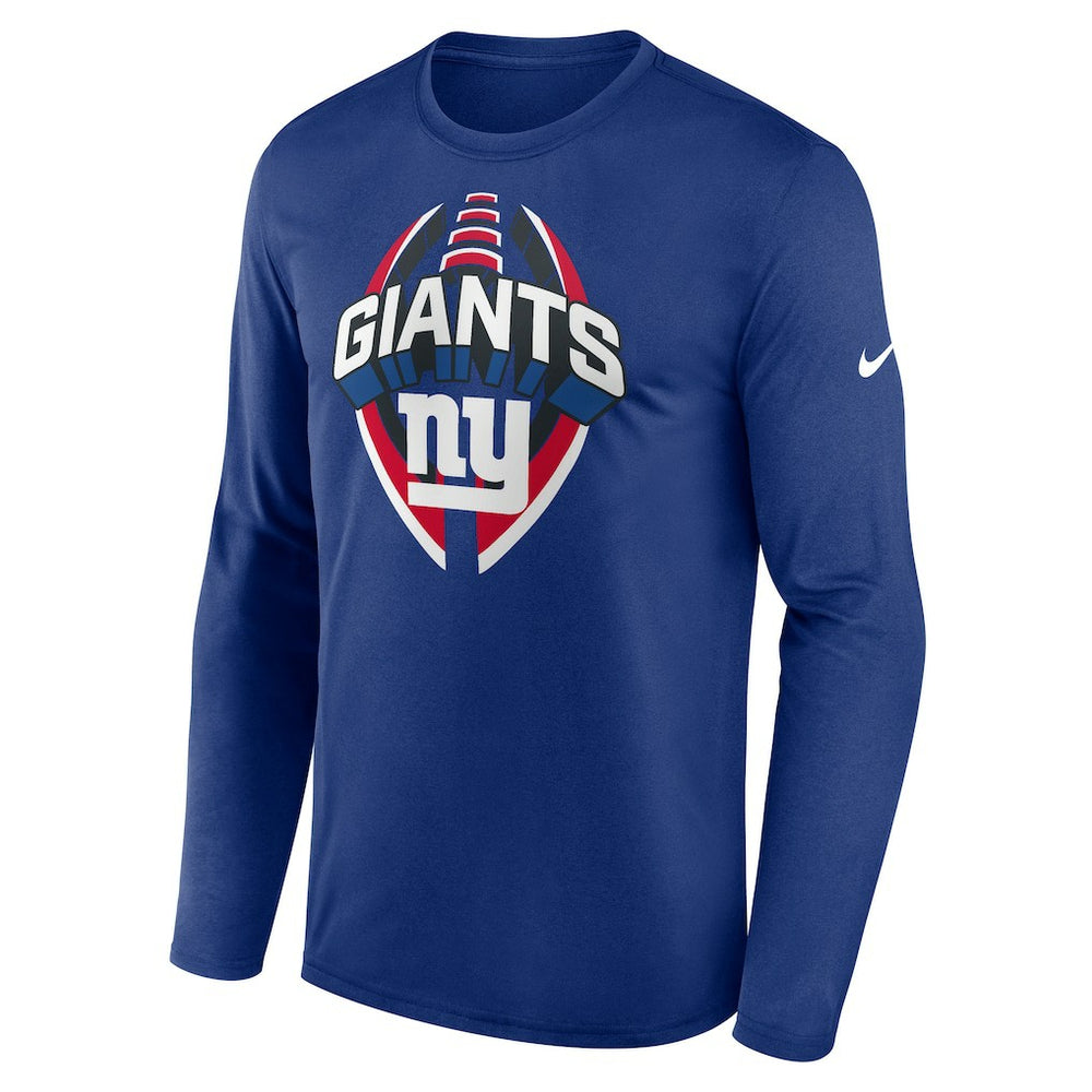New York Giants Primetime Legend Icon Performance Long Sleeve T-Shirt Royal