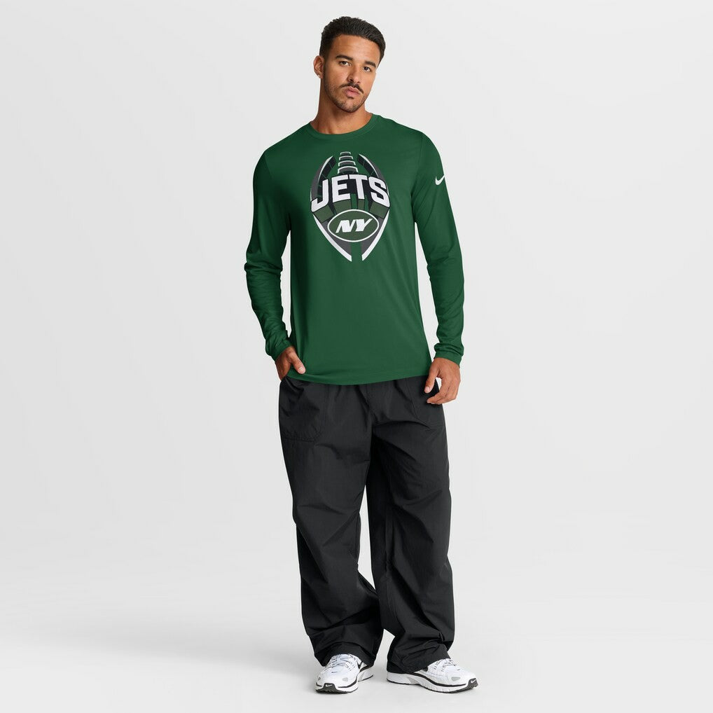 New York Jets Primetime Legend Icon Performance Long Sleeve T-Shirt Green