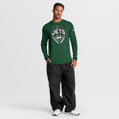 New York Jets Primetime Legend Icon Performance Long Sleeve T-Shirt Green