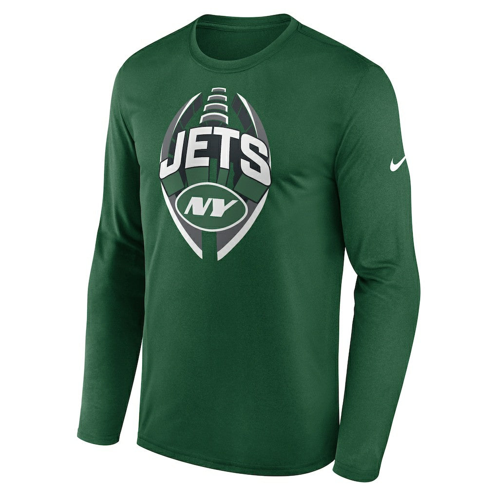 New York Jets Primetime Legend Icon Performance Long Sleeve T-Shirt Green