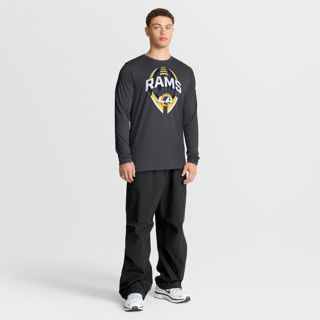 Los Angeles Rams Primetime Legend Icon Performance Long Sleeve T-Shirt Anthracite