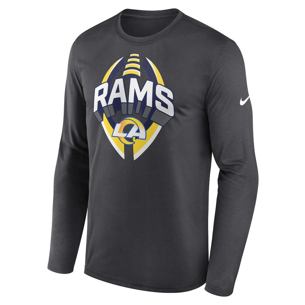 Los Angeles Rams Primetime Legend Icon Performance Long Sleeve T-Shirt Anthracite