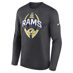 Los Angeles Rams Primetime Legend Icon Performance Long Sleeve T-Shirt Anthracite
