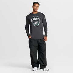 Philadelphia Eagles Primetime Legend Icon Performance Long Sleeve T-Shirt Anthracite