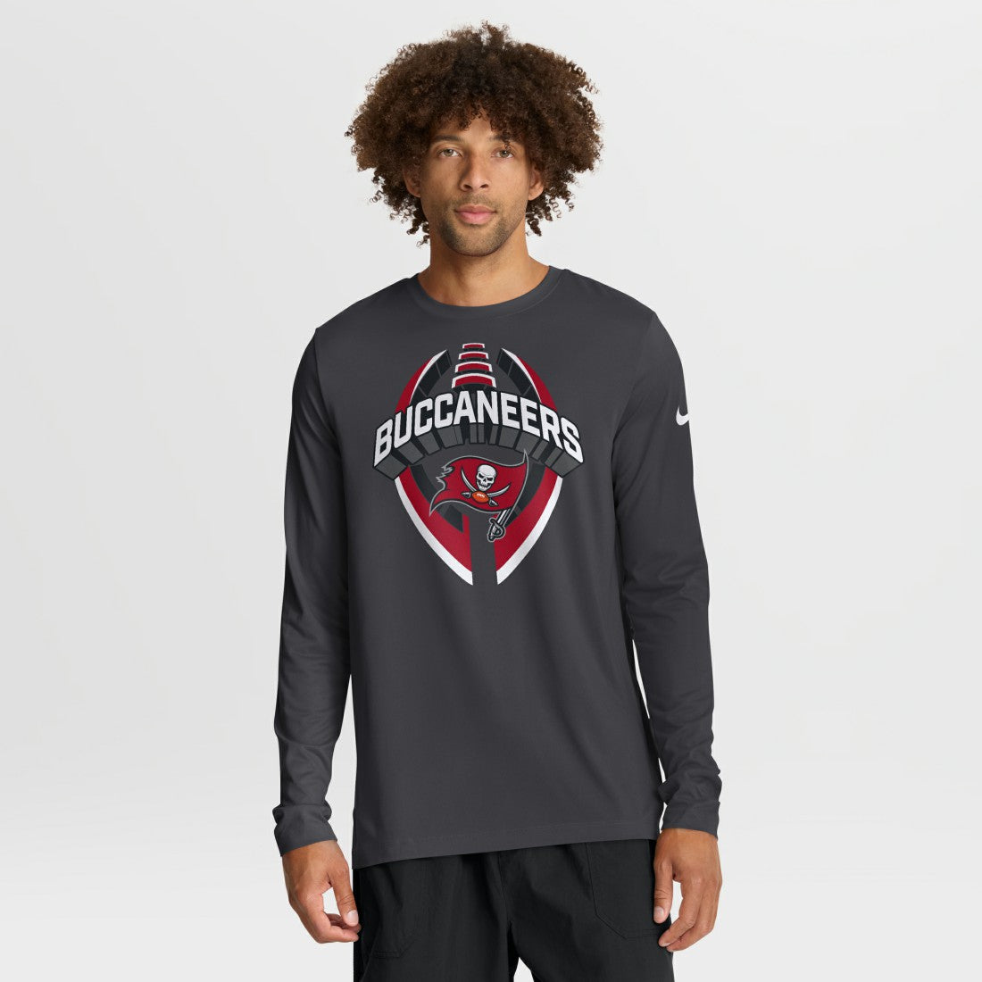 Tampa Bay Buccaneers Primetime Legend Icon Performance Long Sleeve T-Shirt Anthracite