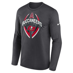 Tampa Bay Buccaneers Primetime Legend Icon Performance Long Sleeve T-Shirt Anthracite