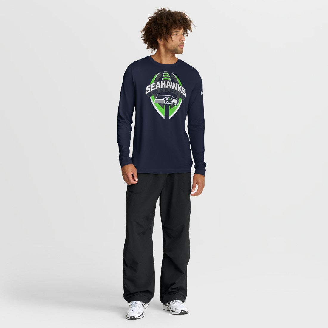 Seattle Seahawks Primetime Legend Icon Performance Long Sleeve T-Shirt College Navy