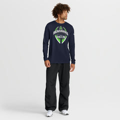 Seattle Seahawks Primetime Legend Icon Performance Long Sleeve T-Shirt College Navy