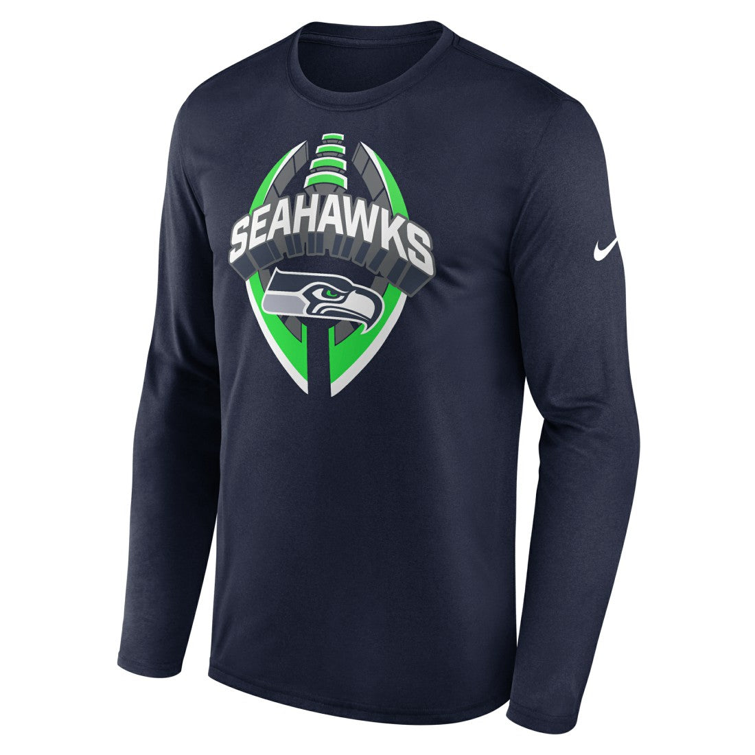 Seattle Seahawks Primetime Legend Icon Performance Long Sleeve T-Shirt College Navy