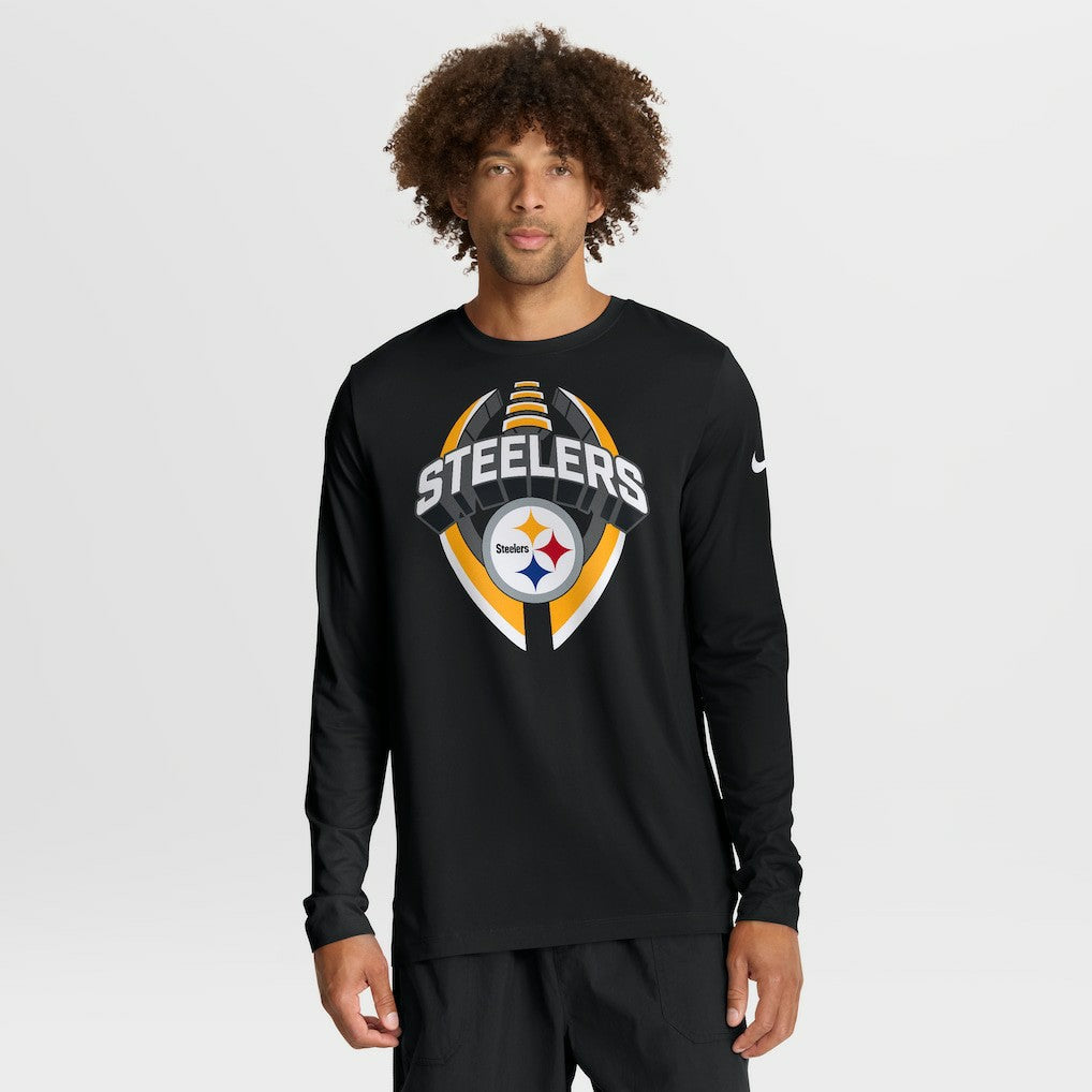 Pittsburgh Steelers Primetime Legend Icon Performance Long Sleeve T-Shirt Black