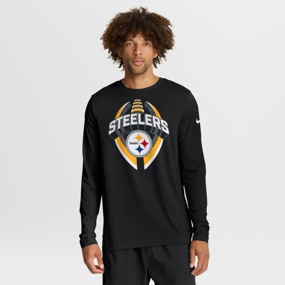Pittsburgh Steelers Primetime Legend Icon Performance Long Sleeve T-Shirt Black
