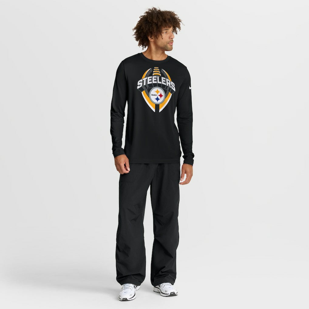 Pittsburgh Steelers Primetime Legend Icon Performance Long Sleeve T-Shirt Black