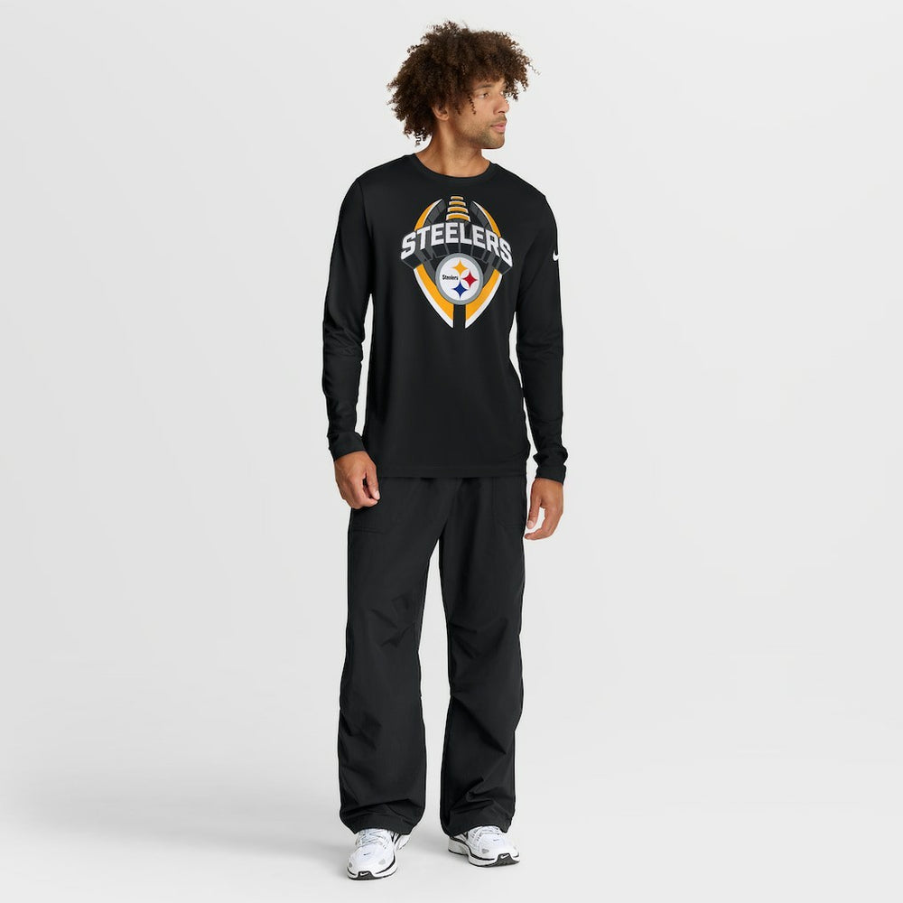 Pittsburgh Steelers Primetime Legend Icon Performance Long Sleeve T-Shirt Black