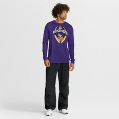 Minnesota Vikings Primetime Legend Icon Performance Long Sleeve T-Shirt Purple