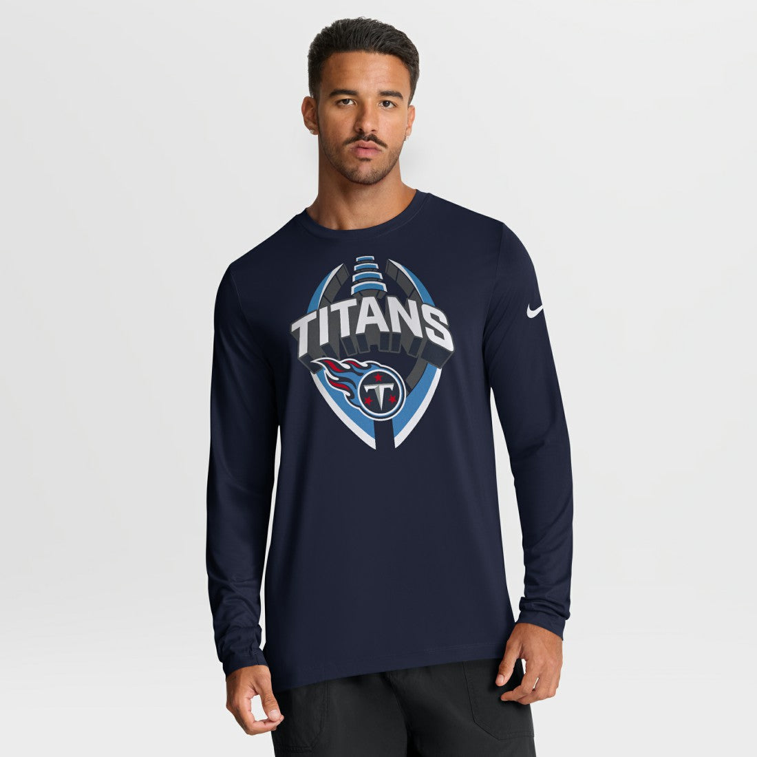 Tennessee Titans Primetime Legend Icon Performance Long Sleeve T-Shirt Navy