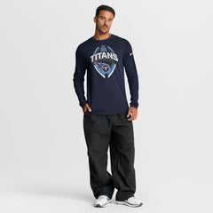 Tennessee Titans Primetime Legend Icon Performance Long Sleeve T-Shirt Navy