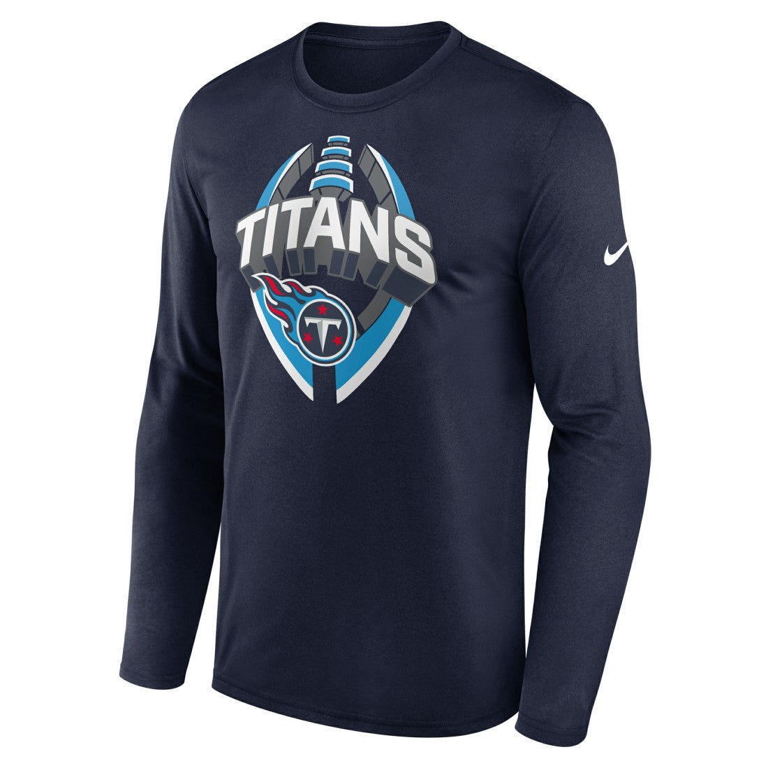 Tennessee Titans Primetime Legend Icon Performance Long Sleeve T-Shirt Navy