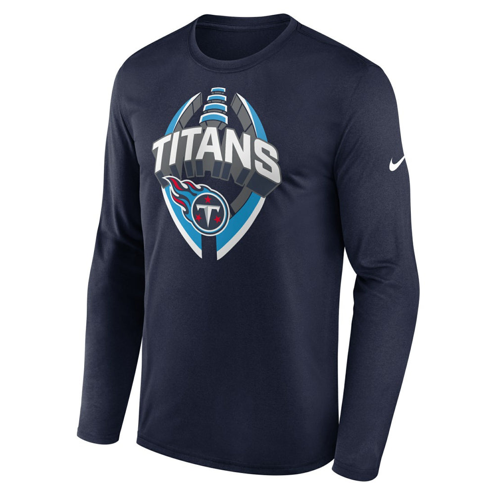 Tennessee Titans Primetime Legend Icon Performance Long Sleeve T-Shirt Navy