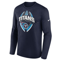 Tennessee Titans Primetime Legend Icon Performance Long Sleeve T-Shirt Navy