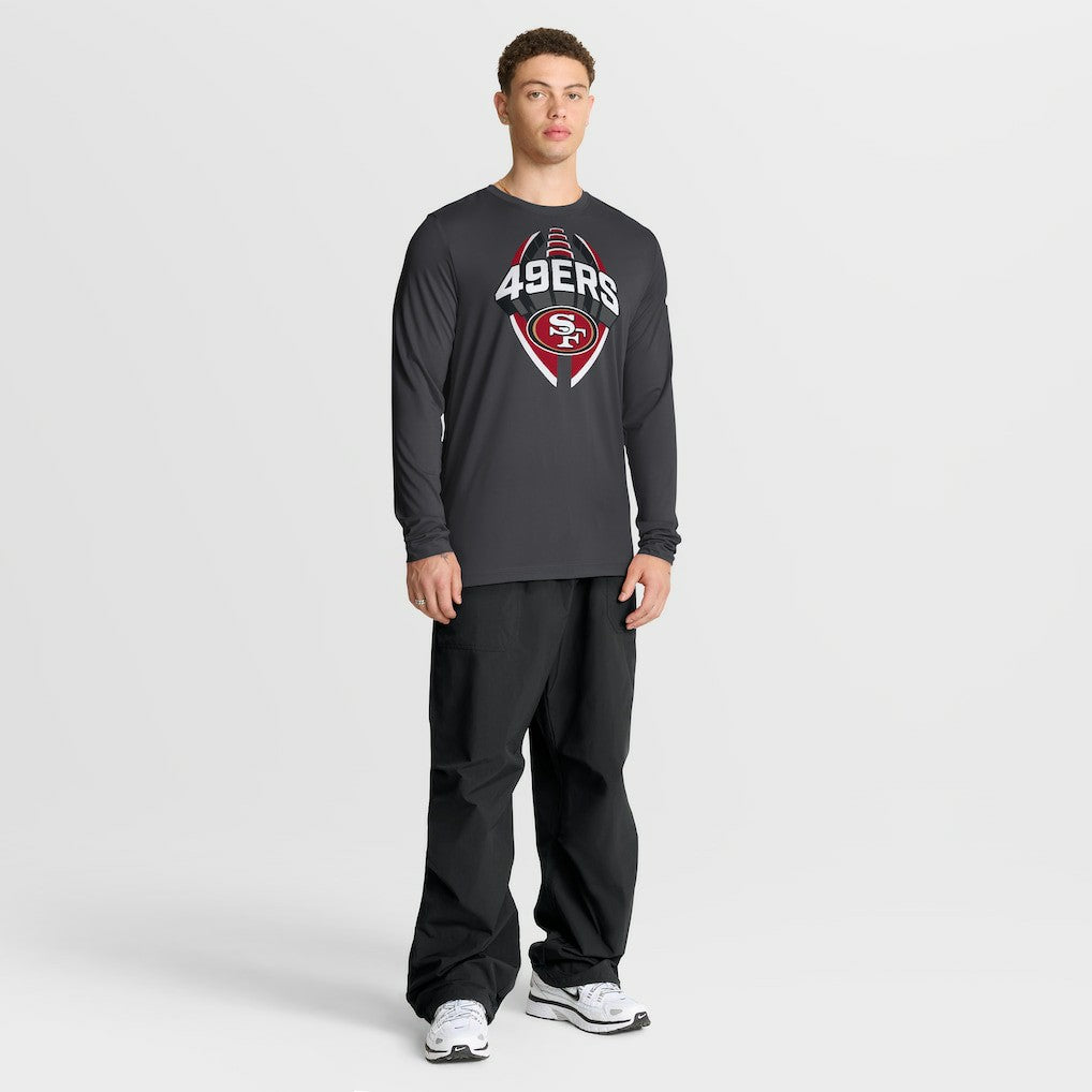 San Francisco 49ers Primetime Legend Icon Performance Long Sleeve T-Shirt Anthracite