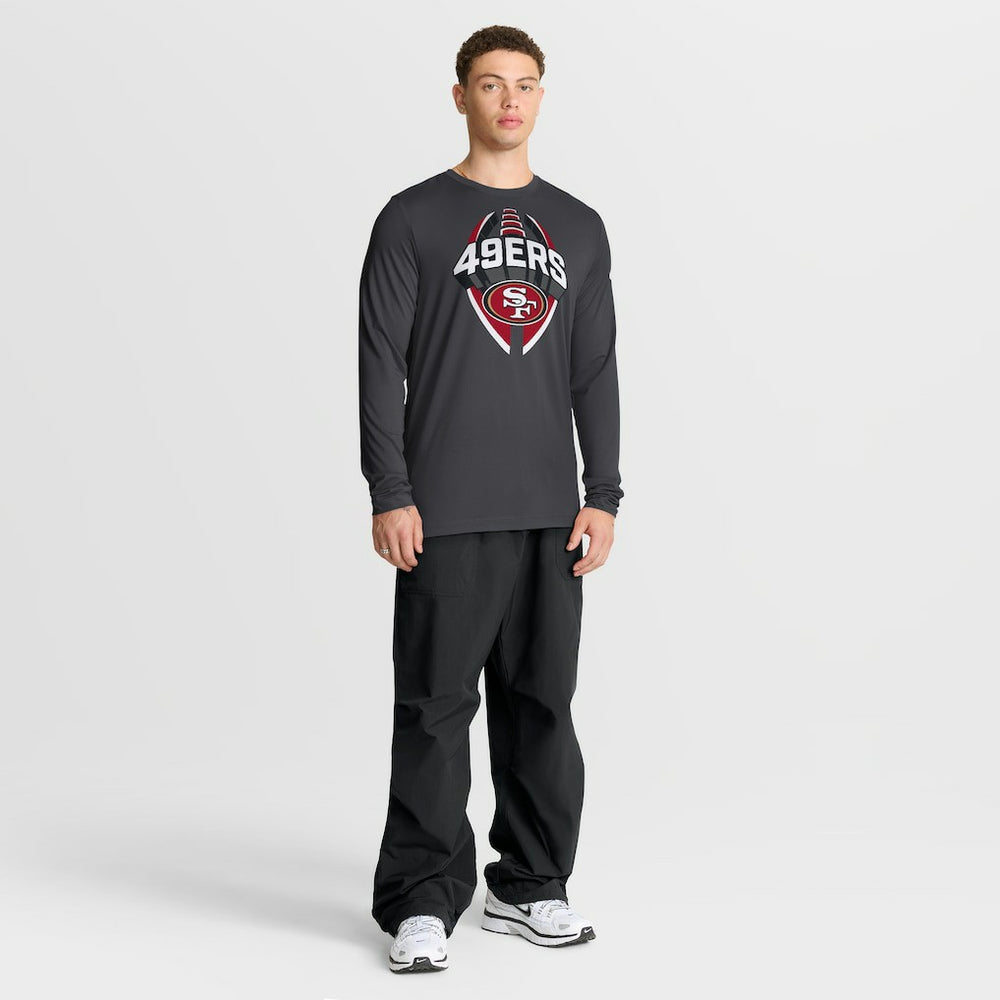 San Francisco 49ers Primetime Legend Icon Performance Long Sleeve T-Shirt Anthracite