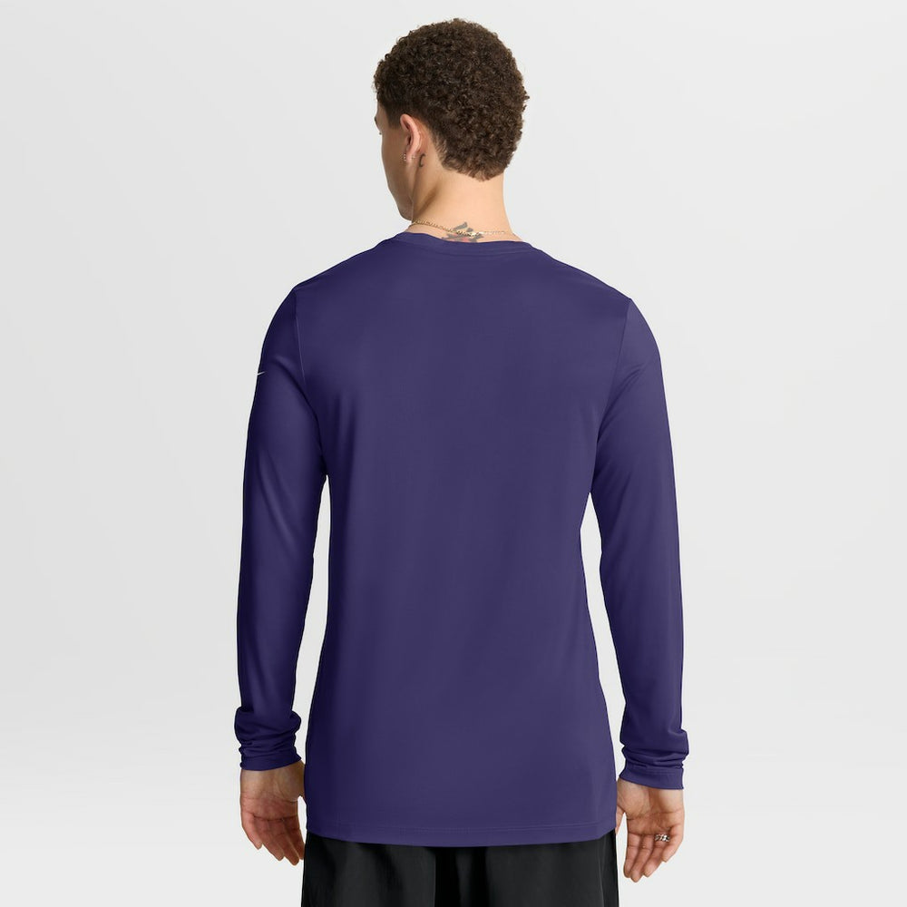Baltimore Ravens Primetime Legend Icon Performance Long Sleeve T-Shirt Purple