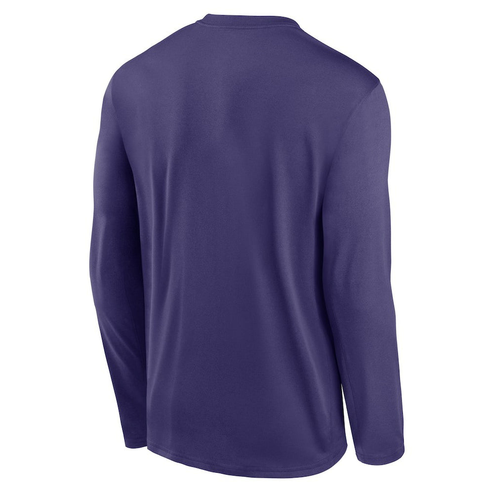 Baltimore Ravens Primetime Legend Icon Performance Long Sleeve T-Shirt Purple