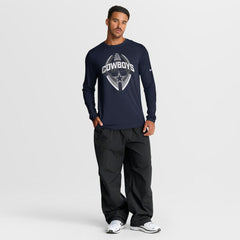Dallas Cowboys Primetime Legend Icon Performance Long Sleeve T-Shirt Navy