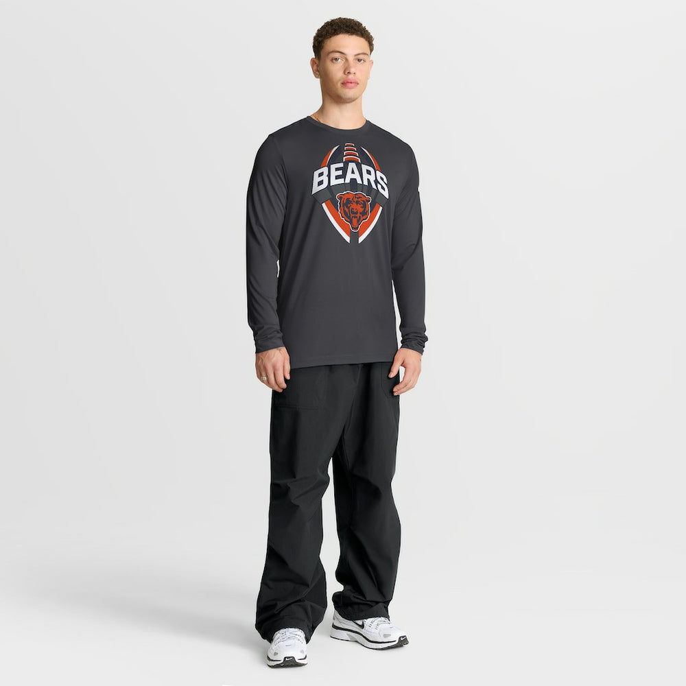 Chicago Bears Primetime Legend Icon Performance Long Sleeve T-Shirt Anthracite