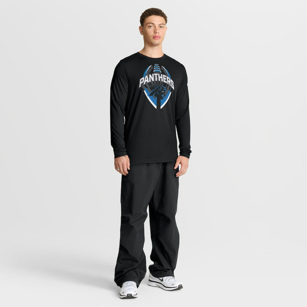 Carolina Panthers Primetime Legend Icon Performance Long Sleeve T-Shirt Black