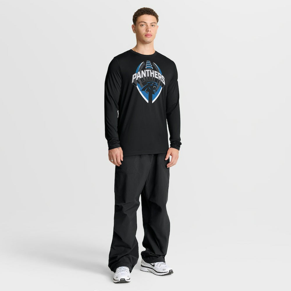 Carolina Panthers Primetime Legend Icon Performance Long Sleeve T-Shirt Black