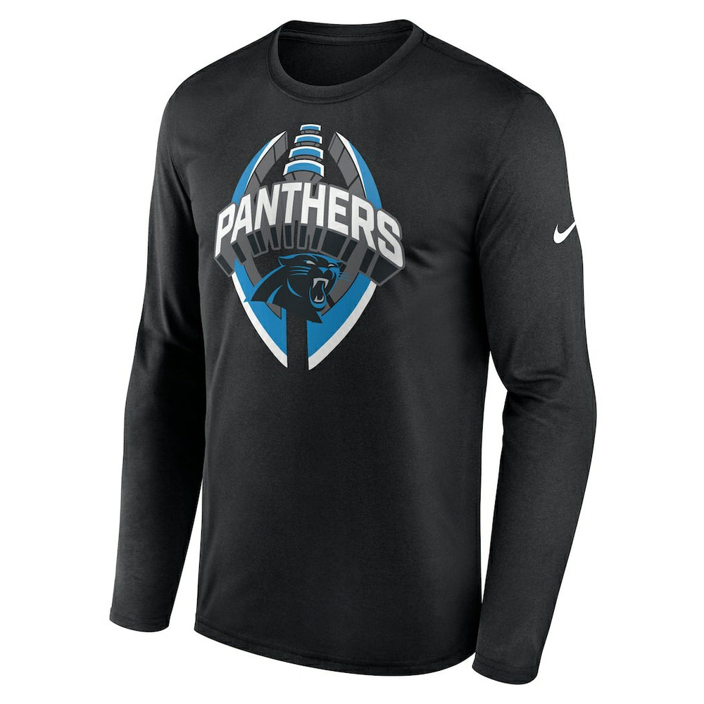 Carolina Panthers Primetime Legend Icon Performance Long Sleeve T-Shirt Black