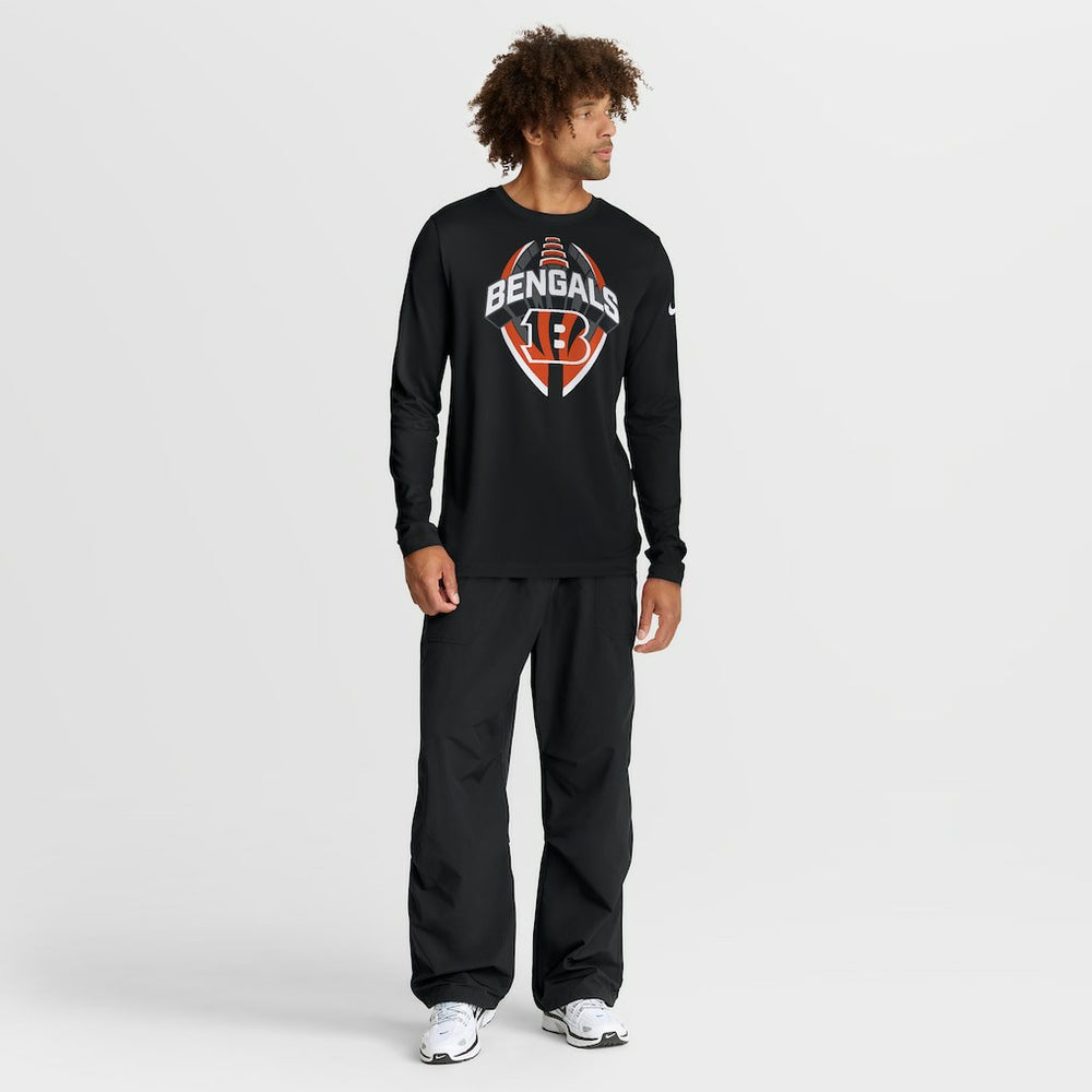 Cincinnati Bengals Primetime Legend Icon Performance Long Sleeve T-Shirt Black