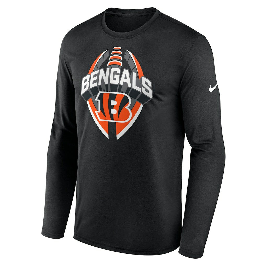 Cincinnati Bengals Primetime Legend Icon Performance Long Sleeve T-Shirt Black