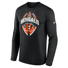 Cincinnati Bengals Primetime Legend Icon Performance Long Sleeve T-Shirt Black
